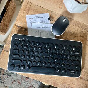 Wireless Keyboard + Mouse Set (Bluetooth) HeyDay {Black + White}